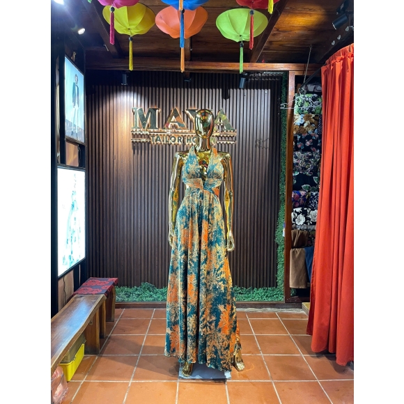 Midnight Garden Maxi Gownn